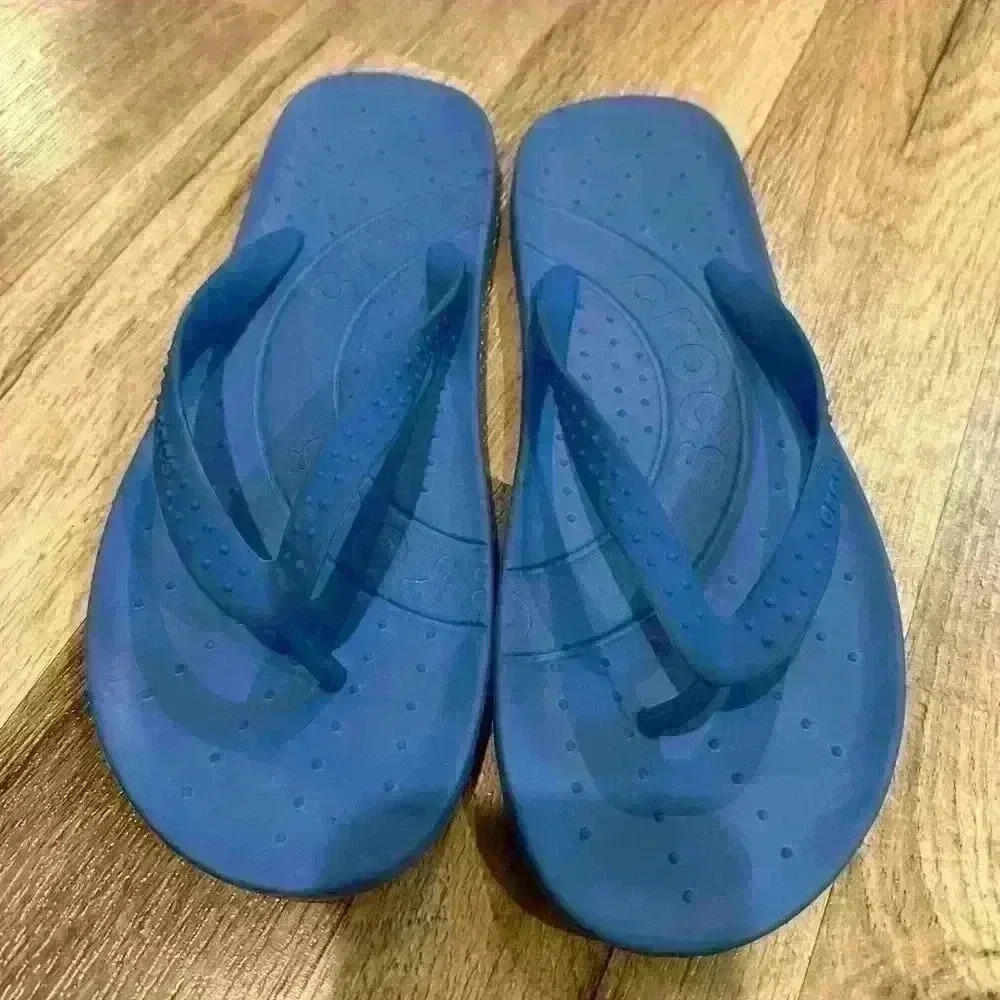 Blue Crocs Flip Flops - Picture 4 of 6